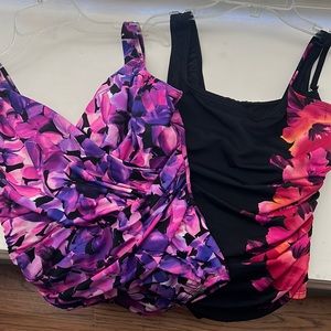 😎2 Kirkland one-piece Bathing “Miraclesuits” ready for summer! Gently used